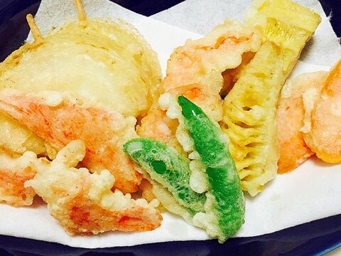 夕食に☆天婦羅☆衣がサクサク